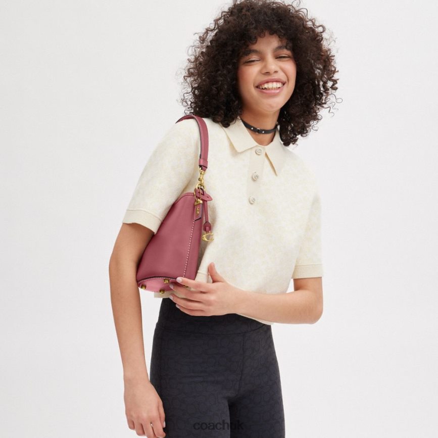 Coach Women DAKOTA BUCKET BAG 16 WITH BRAID B4/ROUGE D0DL4415