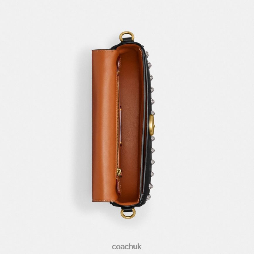 Coach Women HARLEY SHOULDER BAG 23 WITH STUDS B4/BLACK D0DL4431