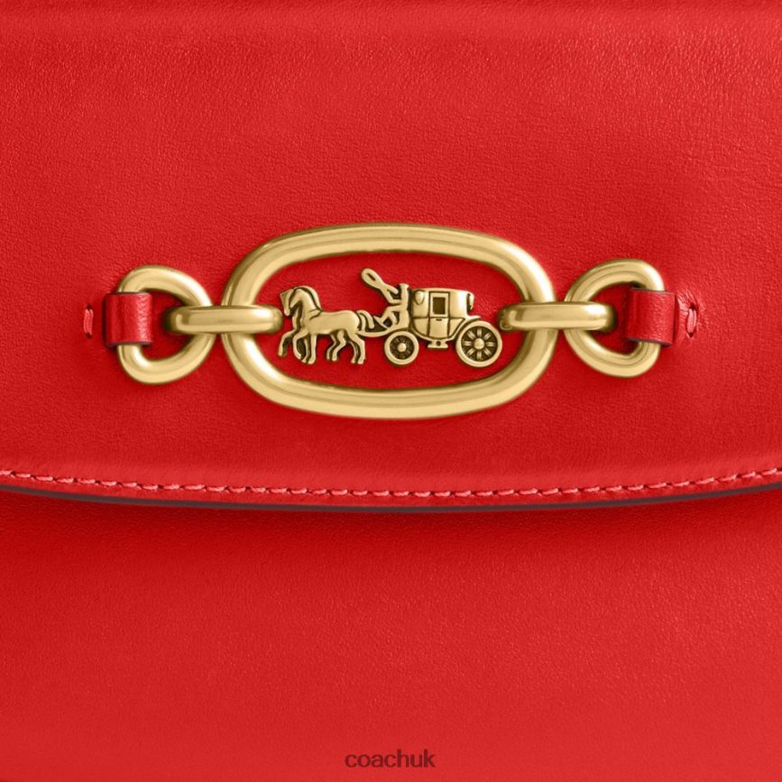 Coach Women HARLEY SHOULDER BAG B4/Sport Red D0DL4433
