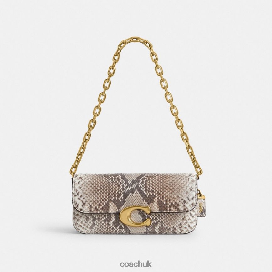 Coach Women IDOL BAG 23 IN PYTHON B4/CHALK D0DL4444