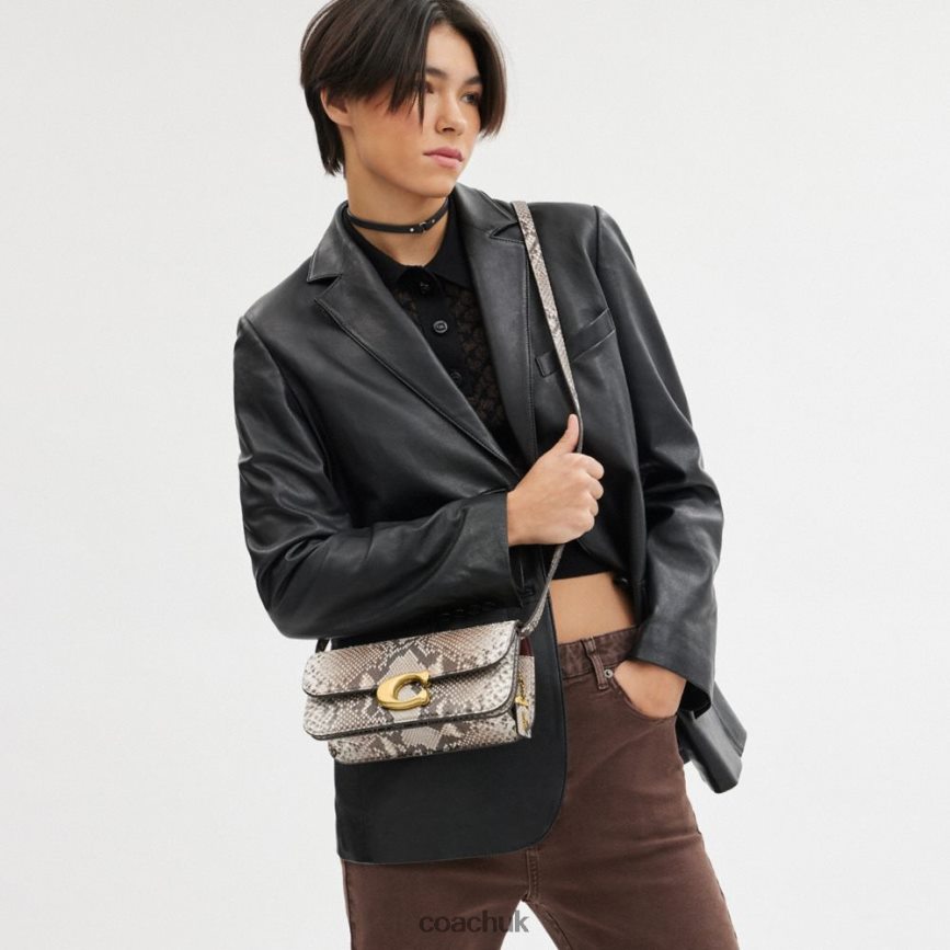 Coach Women IDOL BAG 23 IN PYTHON B4/CHALK D0DL4444