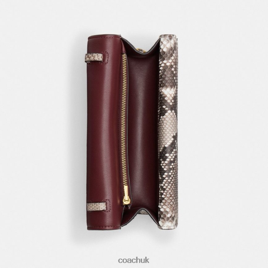 Coach Women IDOL BAG 23 IN PYTHON B4/CHALK D0DL4444