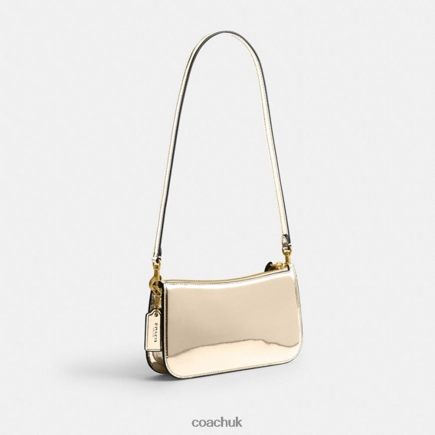 Coach Women PENN SHOULDER BAG IN SILVER METALLIC B4/Gold D0DL4468