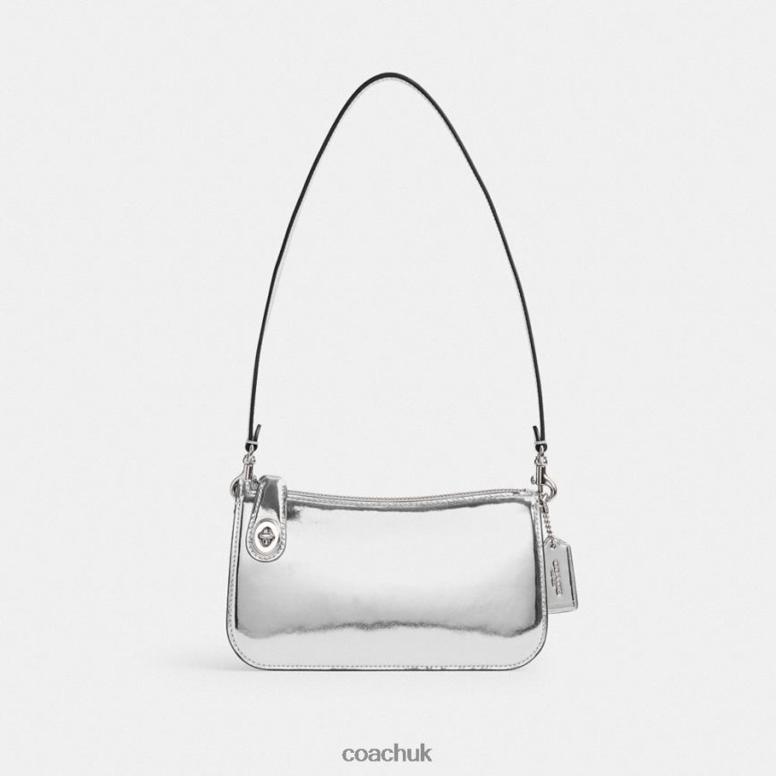 Coach Women PENN SHOULDER BAG IN SILVER METALLIC LH/Silver D0DL4472