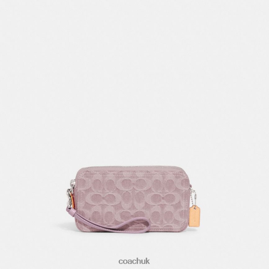 Coach Women KIRA CROSSBODY IN SIGNATURE DENIM LH/Pale Purple D0DL44313