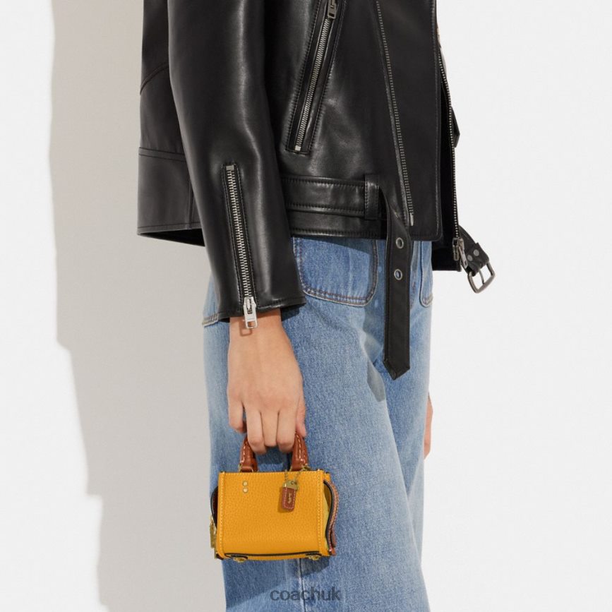 Coach Women ROGUE 12 IN COLORBLOCK REGENERATIVE LEATHER B4/Buttercup Multi D0DL4496