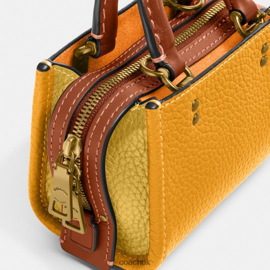 Coach Women ROGUE 12 IN COLORBLOCK REGENERATIVE LEATHER B4/Buttercup Multi D0DL4496