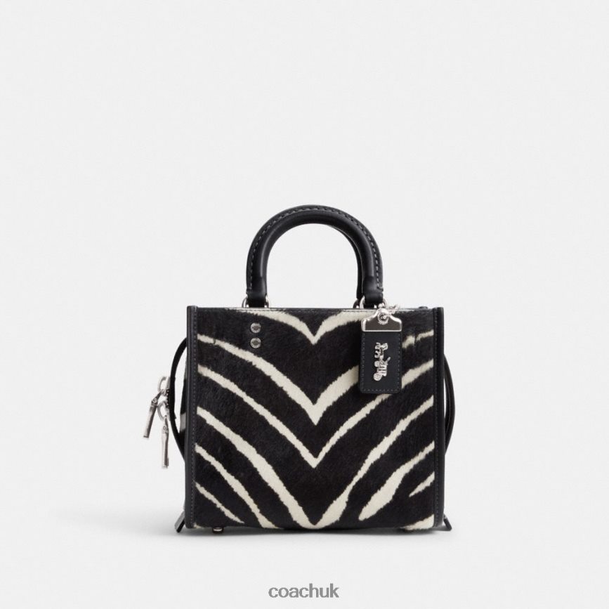Coach Women ROGUE 20 IN HAIRCALF WITH ZEBRA PRINT LH/Zebra D0DL4489