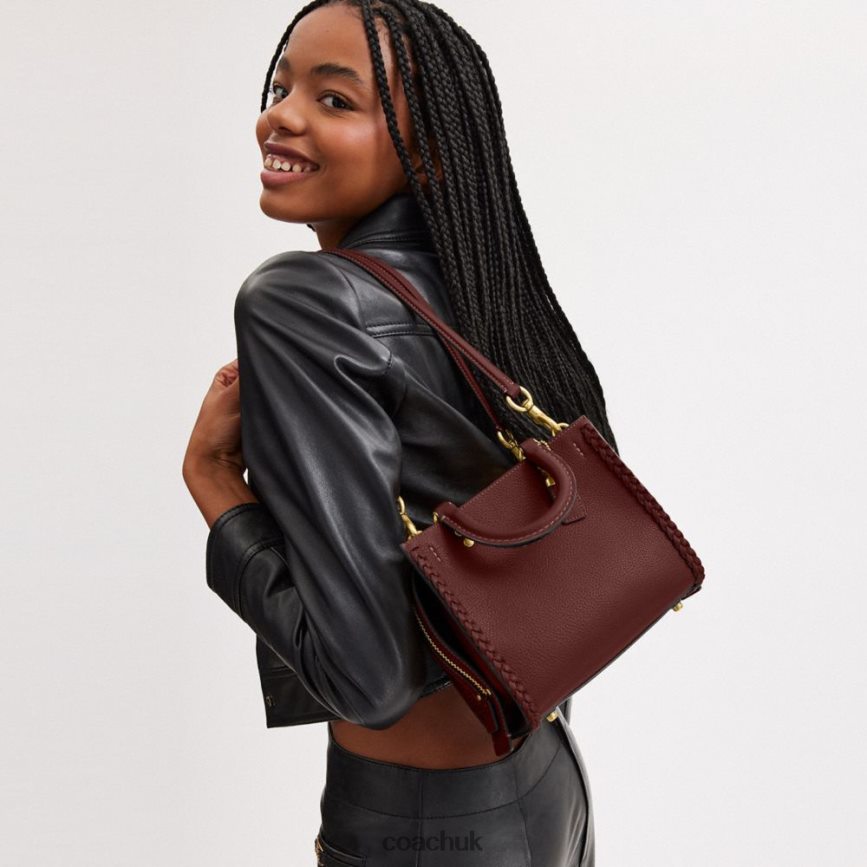 Coach Women ROGUE 20 WITH BRAID B4/WINE D0DL4480