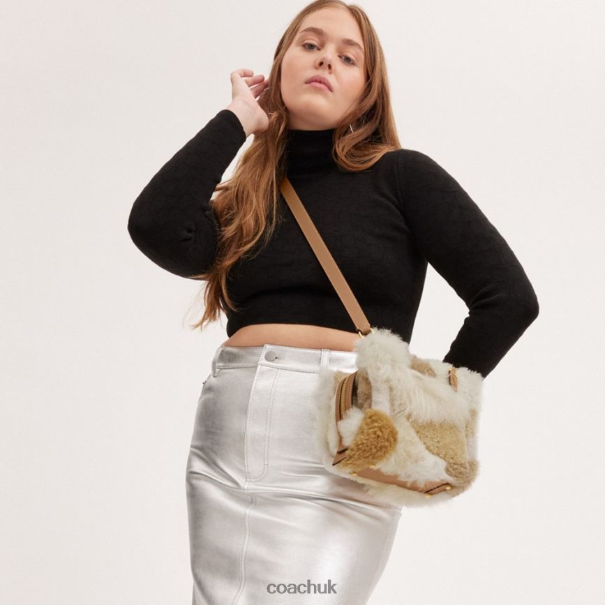 Coach Women ROGUE 20 WITH PATCHWORK B4/NATURAL MULTI D0DL4487