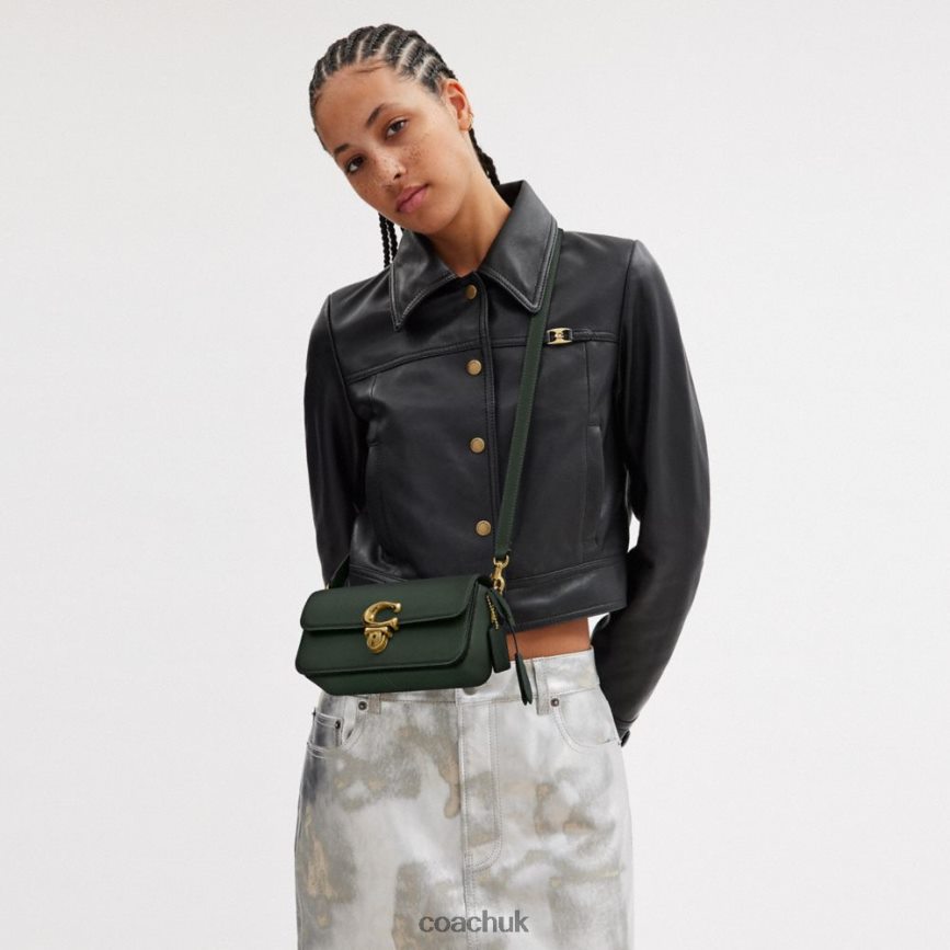 Coach Women STUDIO BAGUETTE BAG B4/Amazon Green D0DL44189