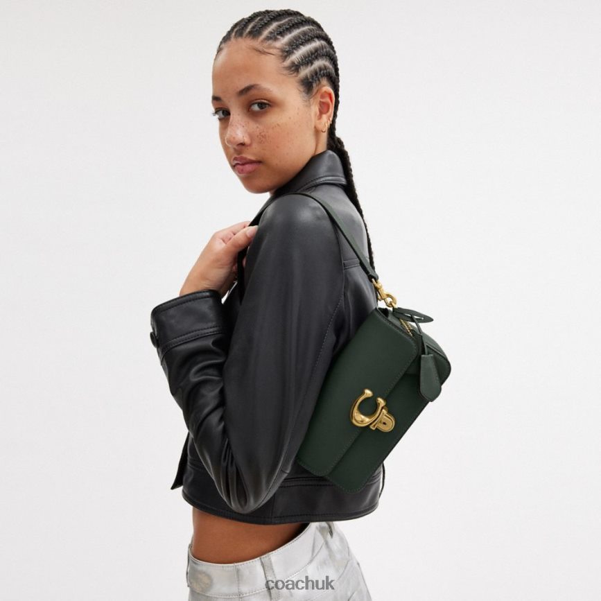 Coach Women STUDIO BAGUETTE BAG B4/Amazon Green D0DL44189