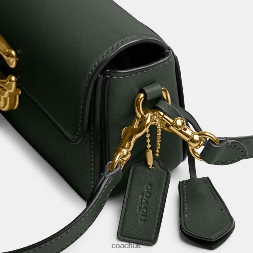 Coach Women STUDIO BAGUETTE BAG B4/Amazon Green D0DL44189