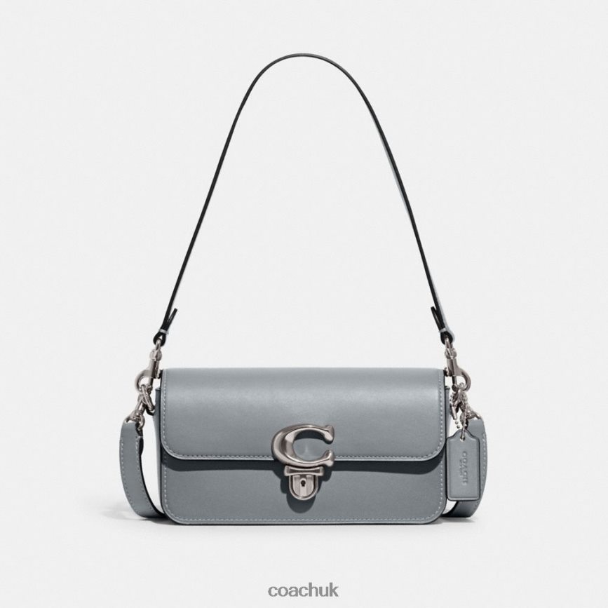 Coach Women STUDIO BAGUETTE BAG LH/Grey Blue D0DL44190