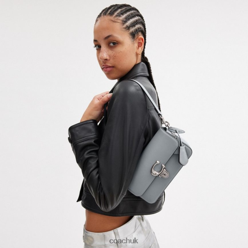 Coach Women STUDIO BAGUETTE BAG LH/Grey Blue D0DL44190