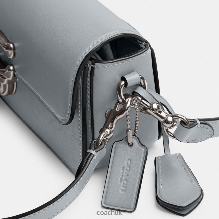 Coach Women STUDIO BAGUETTE BAG LH/Grey Blue D0DL44190