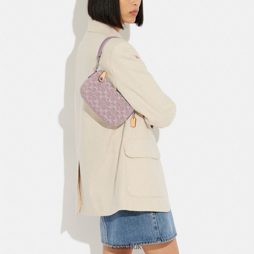 Coach Women SWINGER 20 IN SIGNATURE DENIM LH/Pale Purple D0DL44199