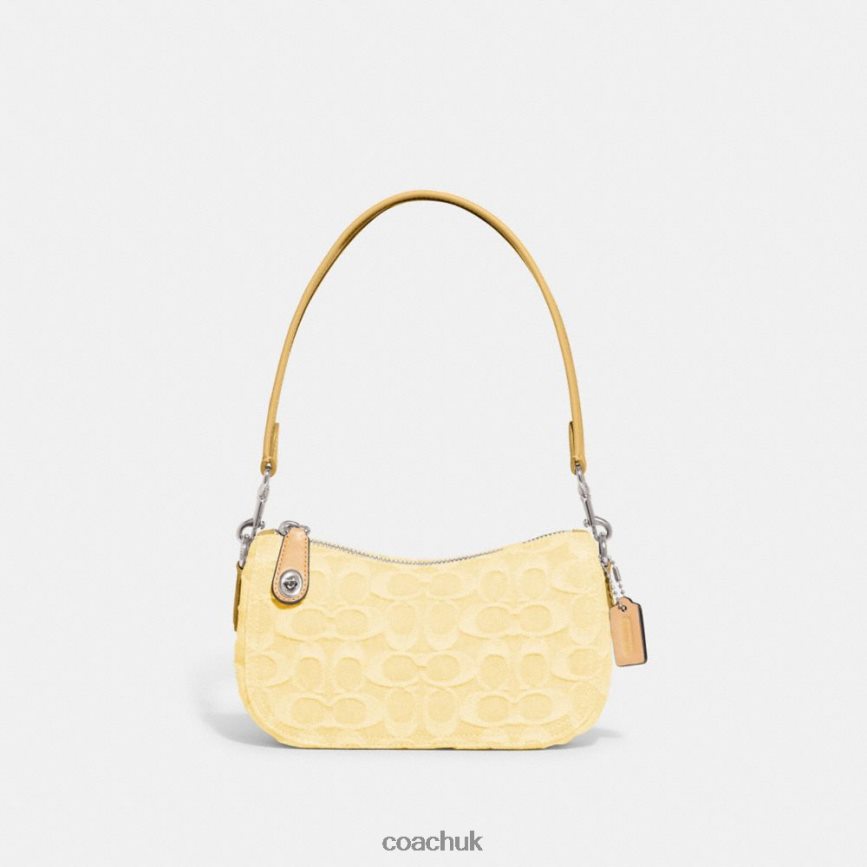Coach Women SWINGER 20 IN SIGNATURE DENIM LH/Pale Yellow D0DL44200