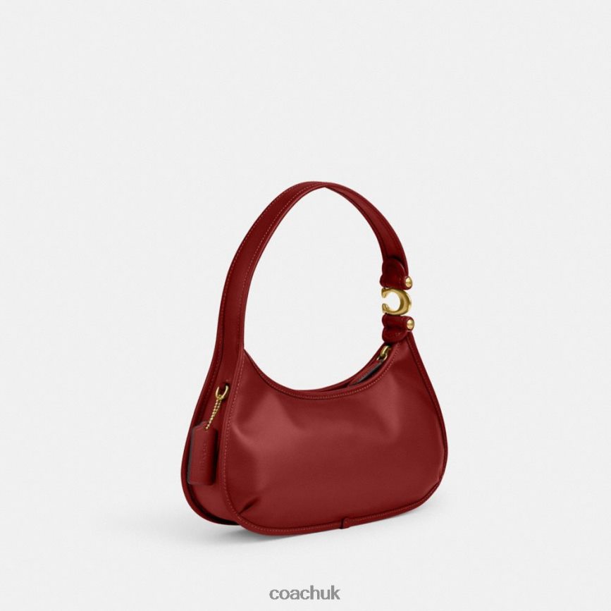 Coach Women EVE SHOULDER BAG B4/Enamel Red D0DL44280