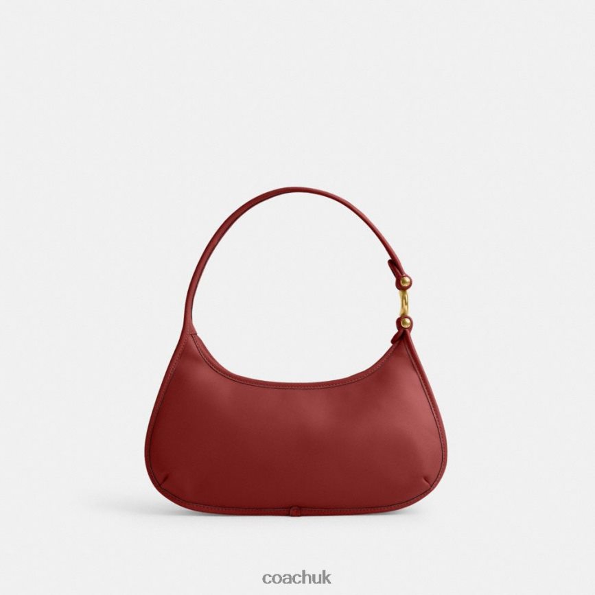 Coach Women EVE SHOULDER BAG B4/Enamel Red D0DL44280