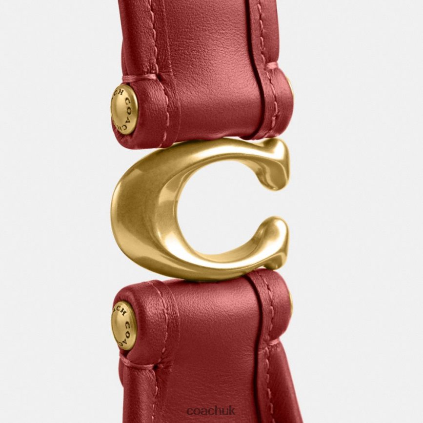 Coach Women EVE SHOULDER BAG B4/Enamel Red D0DL44280