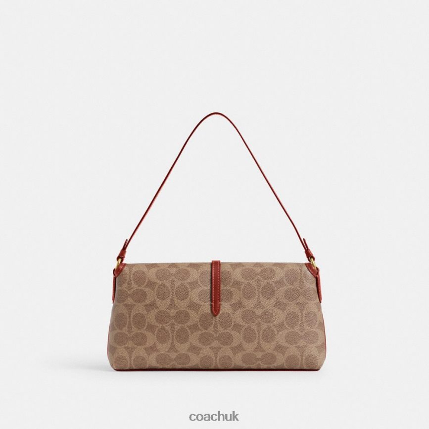 Coach Women HAMPTONS BAG IN SIGNATURE CANVAS B4/Tan Rust D0DL44257