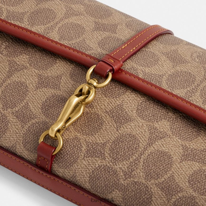 Coach Women HAMPTONS BAG IN SIGNATURE CANVAS B4/Tan Rust D0DL44257