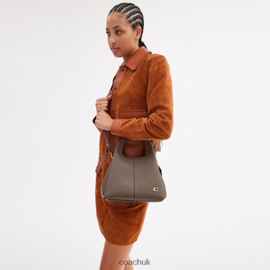 Coach Women LANA SHOULDER BAG 23 B4/DARK STONE D0DL44278