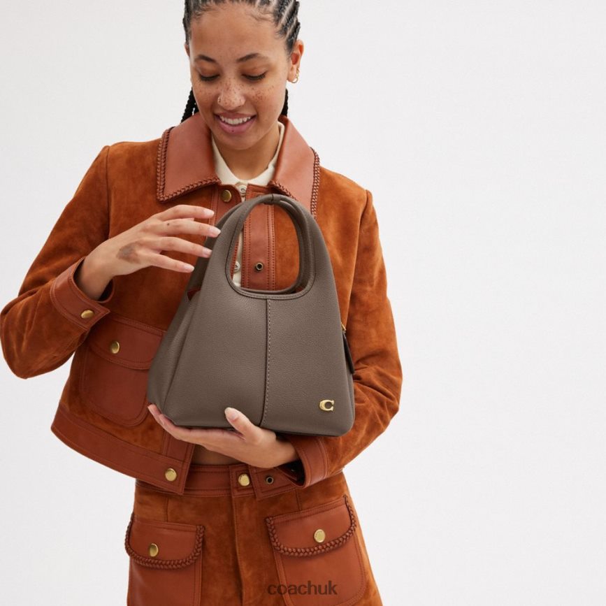 Coach Women LANA SHOULDER BAG 23 B4/DARK STONE D0DL44278