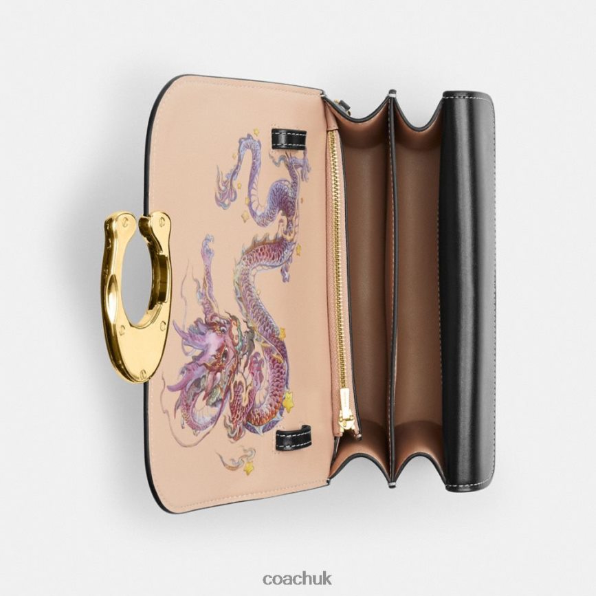 Coach Women NEW YEAR IDOL BAG WITH DRAGON RE/Black D0DL44255