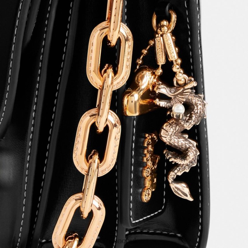 Coach Women NEW YEAR IDOL BAG WITH DRAGON RE/Black D0DL44255