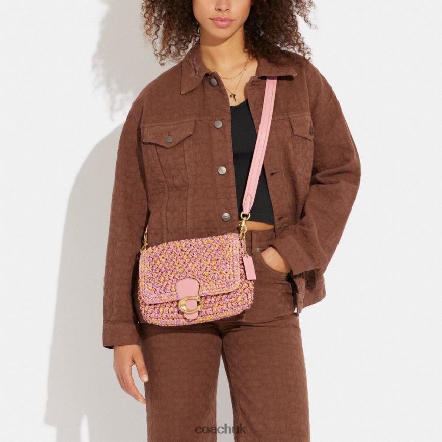 Coach Women SOFT TABBY SHOULDER BAG B4/Pink/Orange D0DL44134