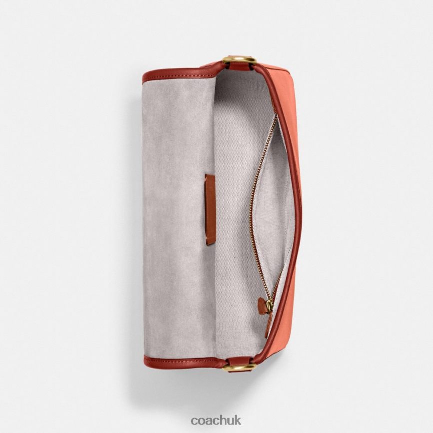 Coach Women SOFT TABBY SHOULDER BAG IN COLORBLOCK B4/Light Coral Multi D0DL44126