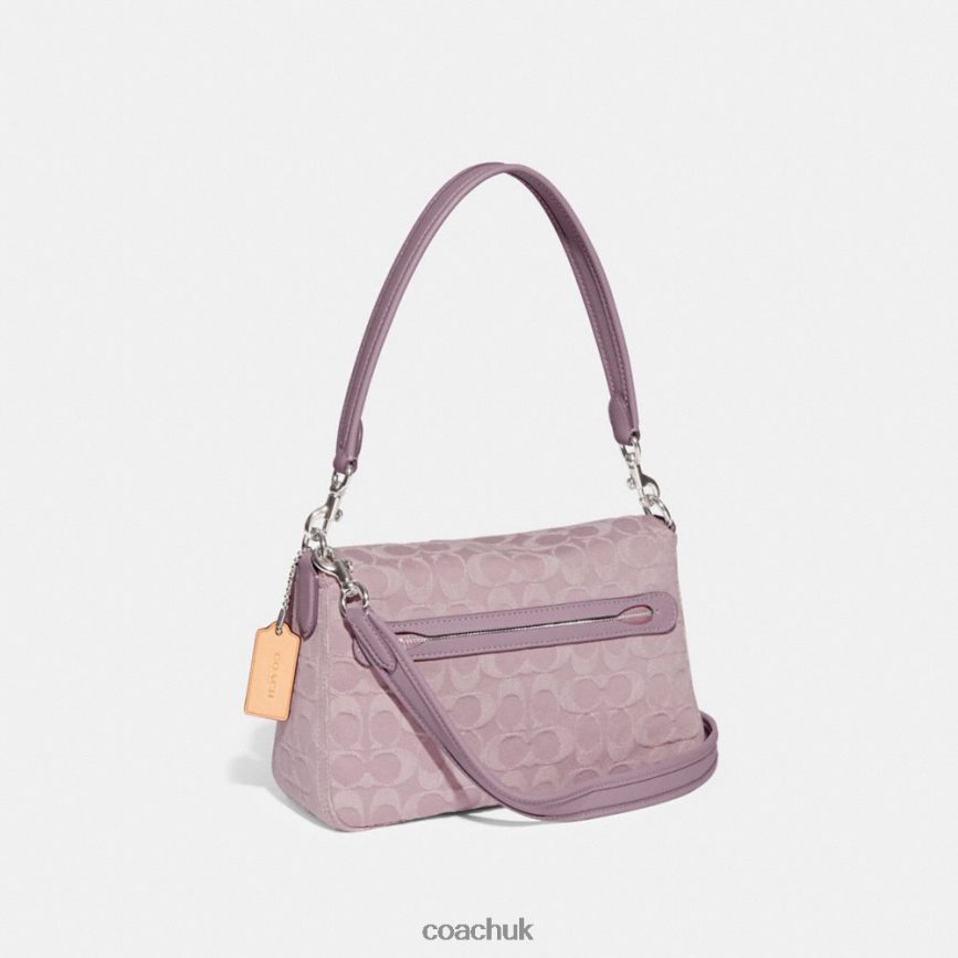 Coach Women SOFT TABBY SHOULDER BAG IN SIGNATURE DENIM LH/Pale Purple D0DL44154