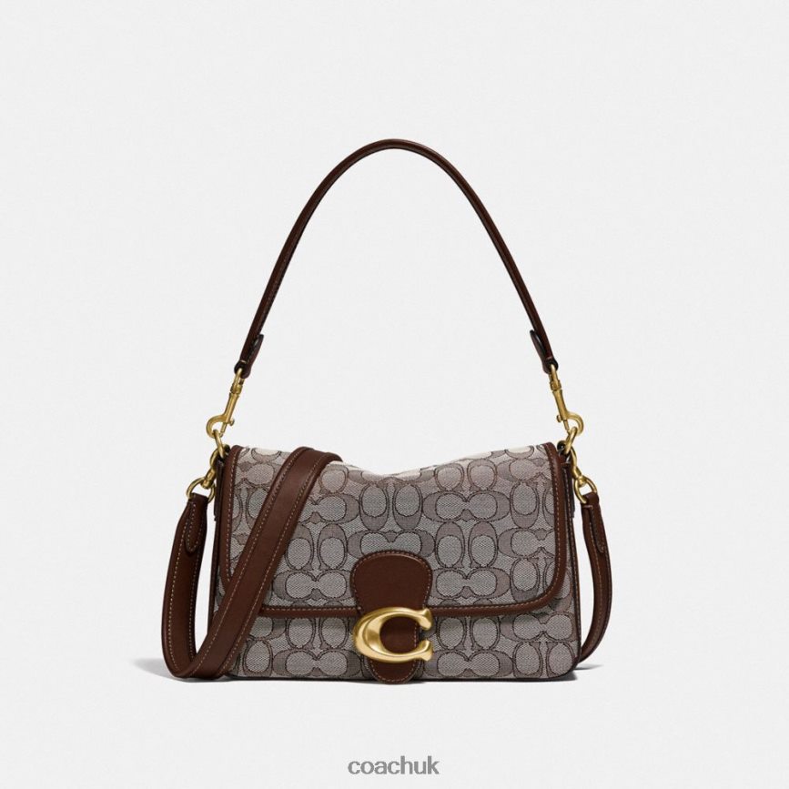 Coach Women SOFT TABBY SHOULDER BAG IN SIGNATURE JACQUARD B4/Oak Maple D0DL44118