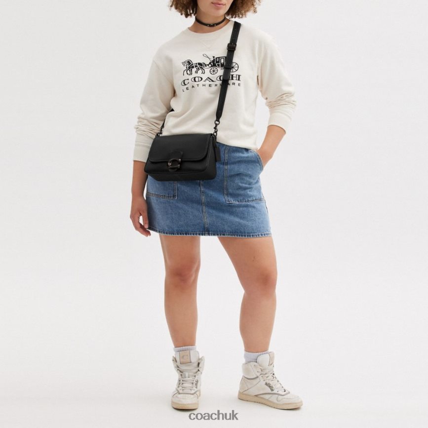 Coach Women SOFT TABBY SHOULDER BAG V5/Black D0DL44103