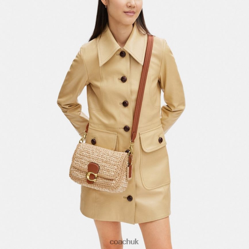 Coach Women SOFT TABBY SHOULDER BAG WITH CROCHET B4/Ivory Multi D0DL44131