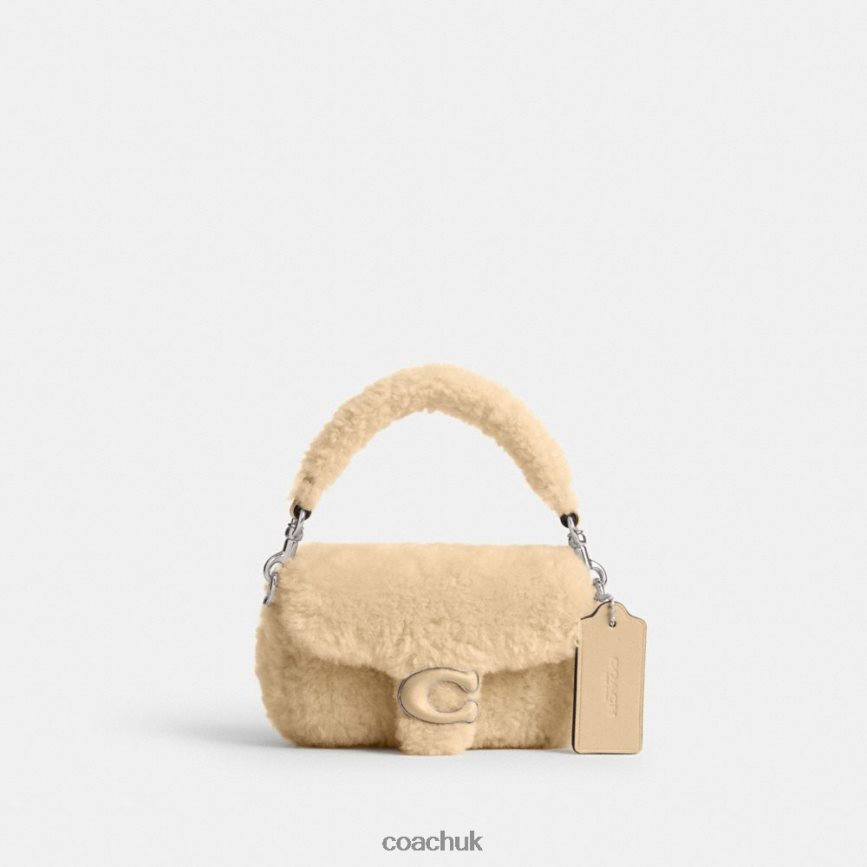 Coach Women TABBY 12 IN SHEARLING LH/Cream D0DL4497