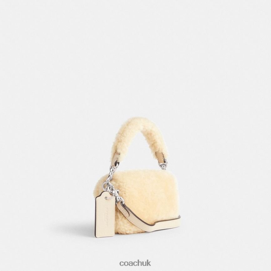 Coach Women TABBY 12 IN SHEARLING LH/Cream D0DL4497