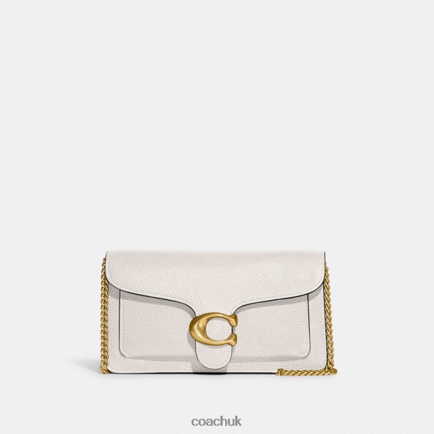 Coach Women TABBY CHAIN CLUTCH B4/CHALK D0DL44169