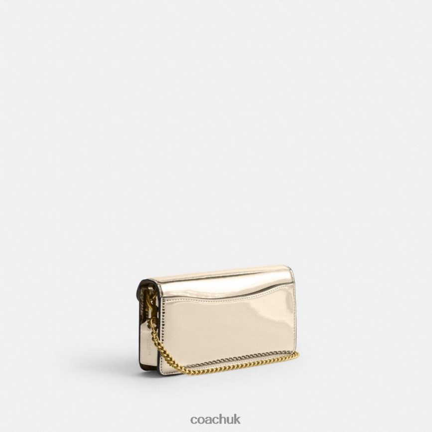 Coach Women TABBY CROSSBODY IN SILVER METALLIC B4/Gold D0DL44111