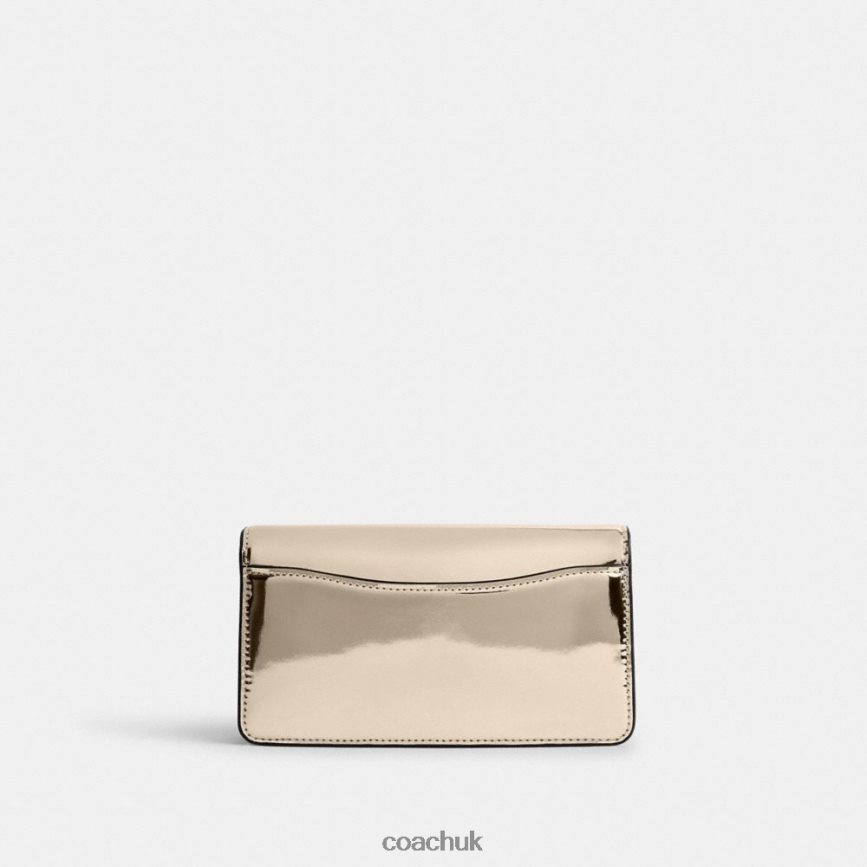 Coach Women TABBY CROSSBODY IN SILVER METALLIC B4/Gold D0DL44111
