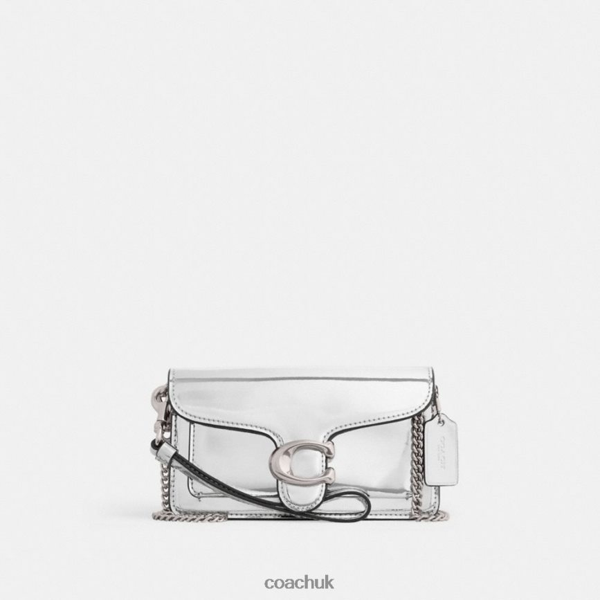 Coach Women TABBY CROSSBODY IN SILVER METALLIC LH/Silver D0DL44148