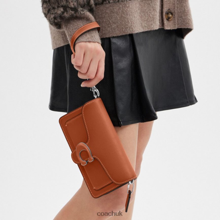 Coach Women TABBY CROSSBODY WRISTLET LH/Burnished Amber D0DL44110