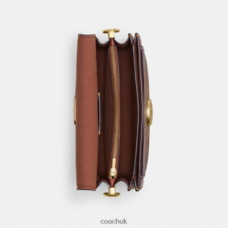 Coach Women TABBY SHOULDER BAG 20 IN SIGNATURE CANVAS B4/Tan Rust D0DL44137