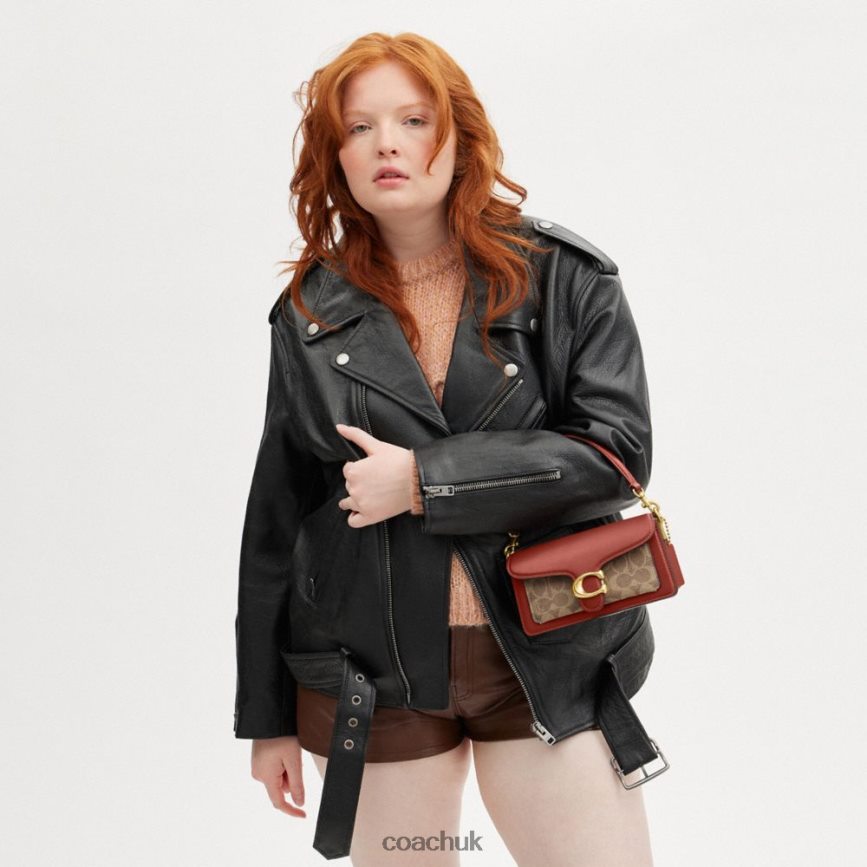 Coach Women TABBY SHOULDER BAG 20 IN SIGNATURE CANVAS B4/Tan Rust D0DL44137