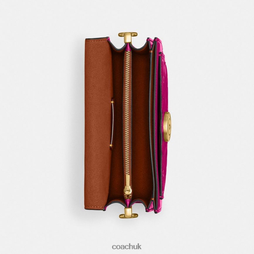 Coach Women TABBY SHOULDER BAG 20 IN SIGNATURE LEATHER B4/MAGENTA D0DL44146