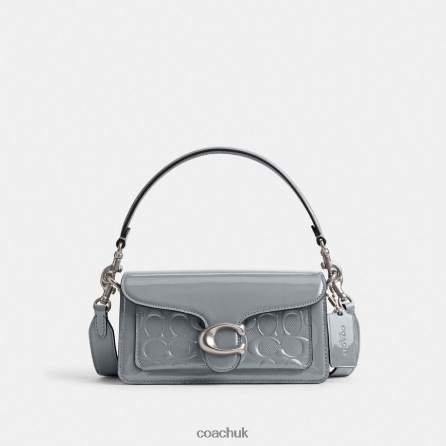 Coach Women TABBY SHOULDER BAG 20 IN SIGNATURE LEATHER LH/Grey Blue D0DL44105