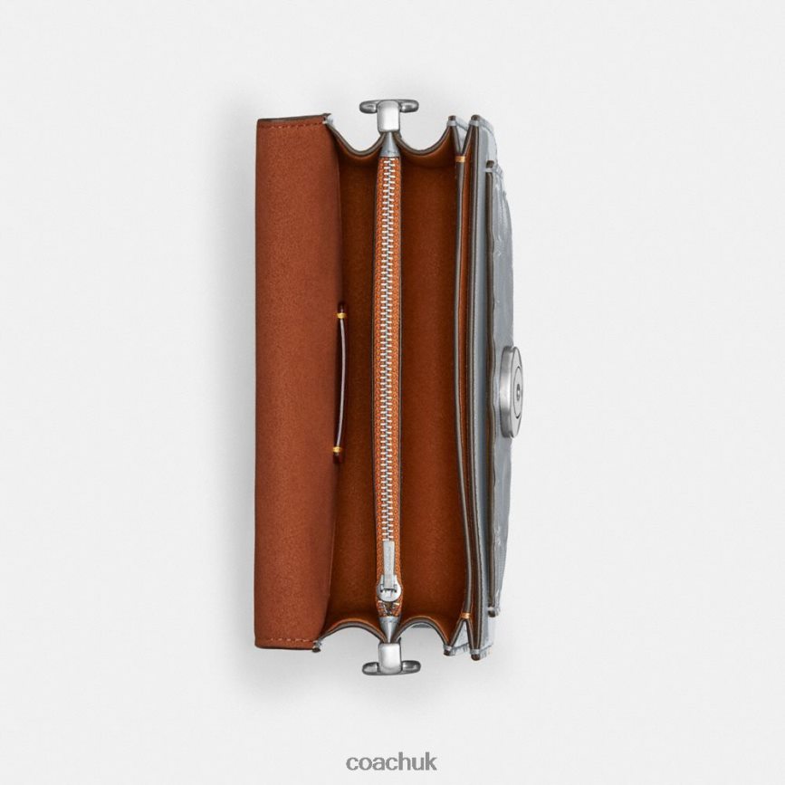 Coach Women TABBY SHOULDER BAG 20 IN SIGNATURE LEATHER LH/Grey Blue D0DL44105