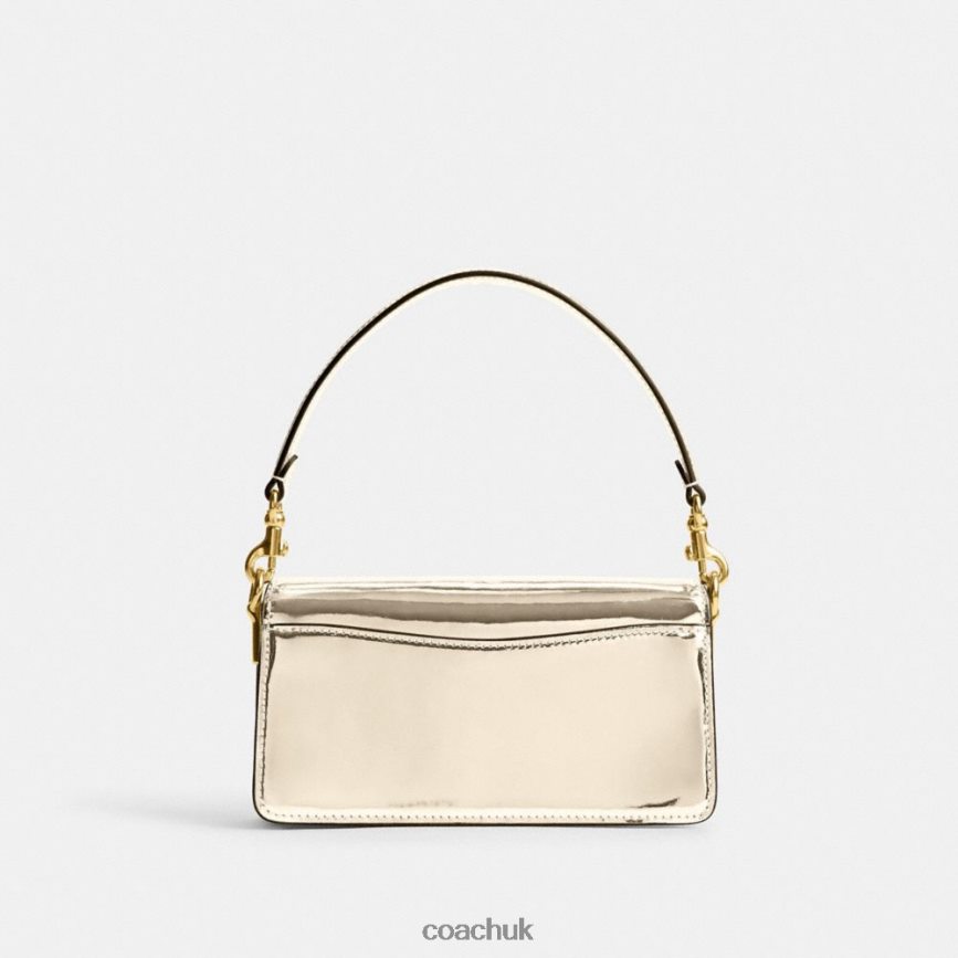 Coach Women TABBY SHOULDER BAG 20 IN SILVER METALLIC B4/Gold D0DL44108